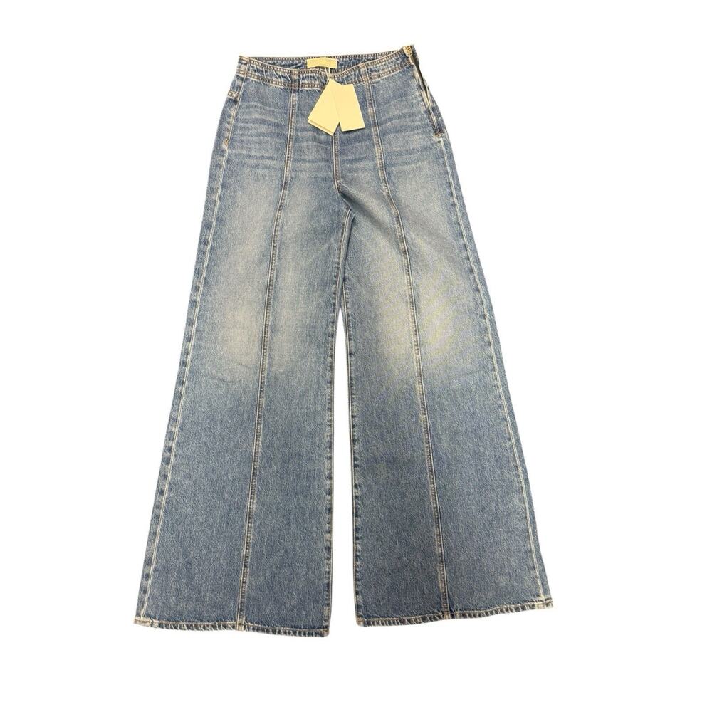 NWT Ulla Johnson Bianca Wide Leg Jeans Danube Wash High Rise Size 26 - Picture 8 of 12